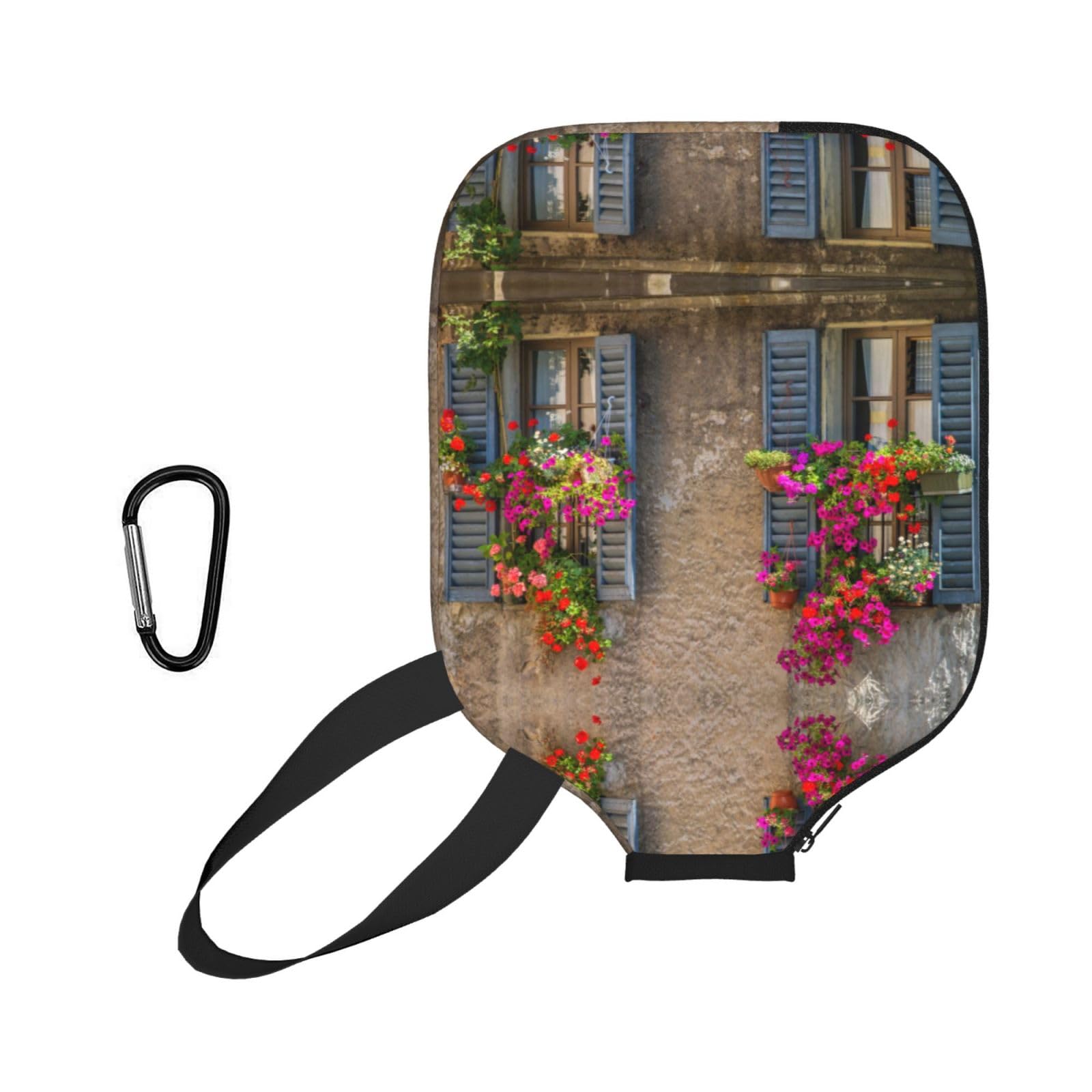 ESNAIUVCD Window Red Flower Print