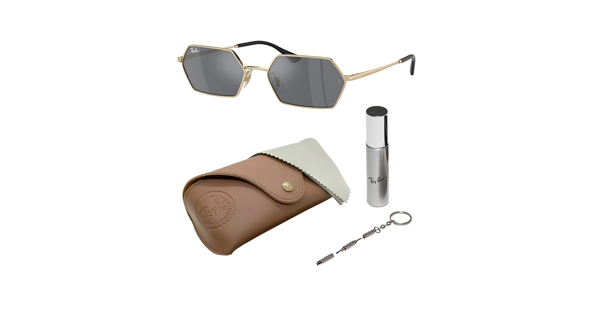 Amazon.com: Ray-Ban RB3728 YEVI BIO-BASED Square-Round