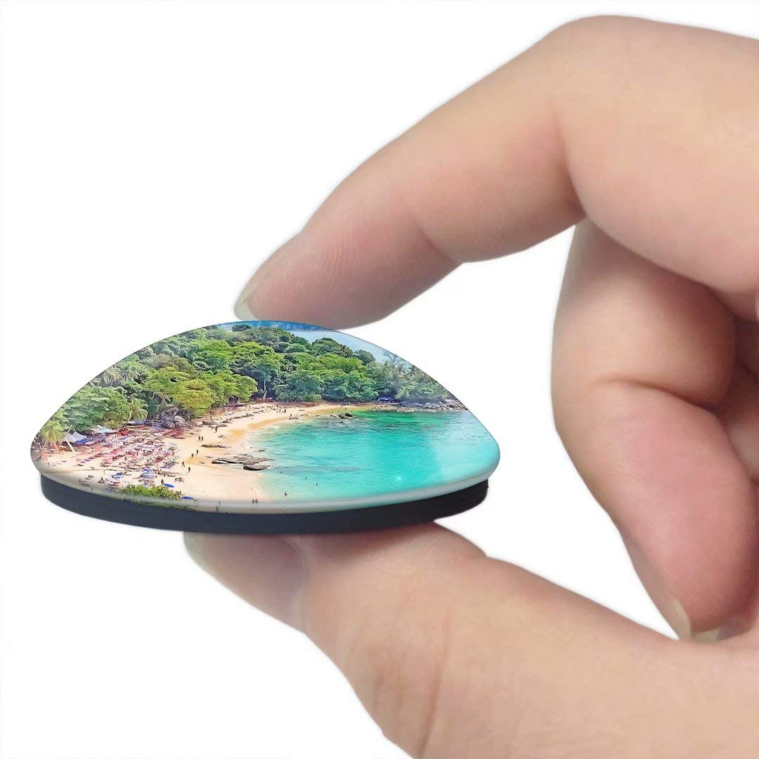 Magnete Frigo 3D Phuket Thailandia In Cristallo Di Vetro - Souvenir Turistico 50x70 Mm - Regalo Viaggio