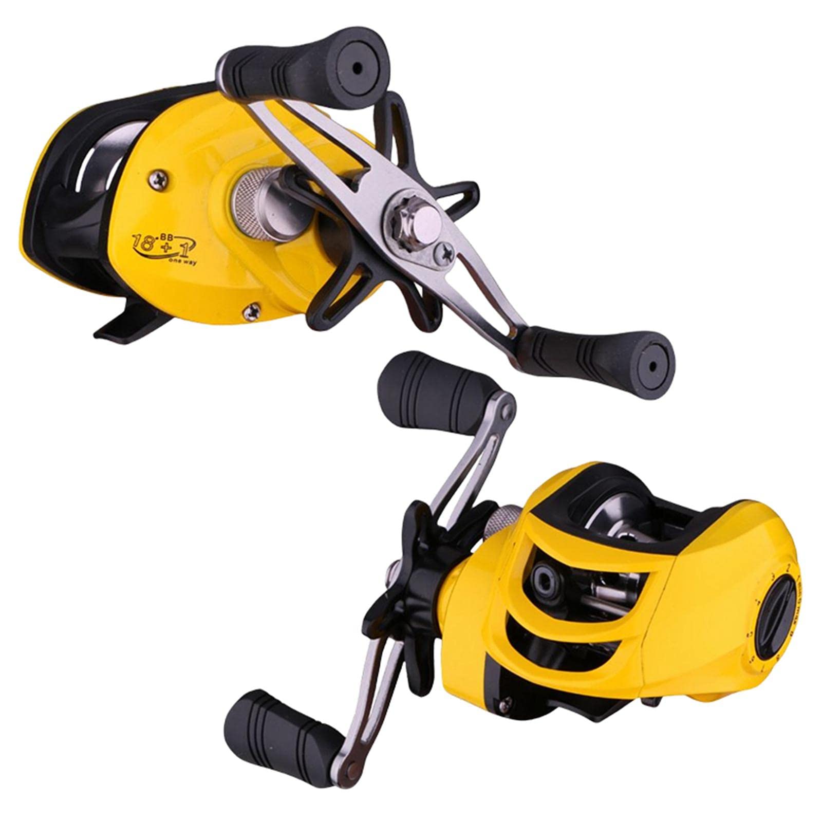 CALADNIS 7.2:1 Baitcasting Reel Sealed Drag System Right Left Hand Fishing Gear Left Handed-image-49