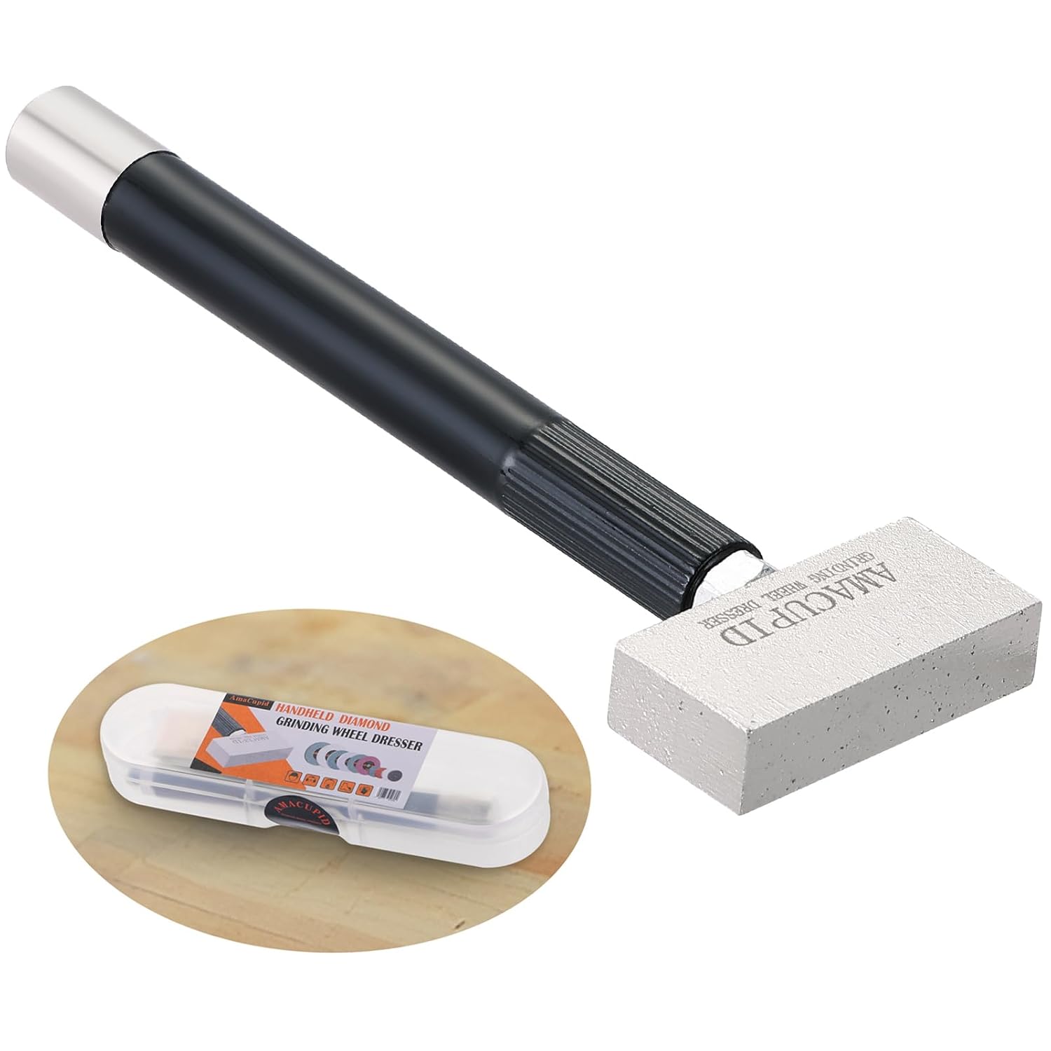 Grinding Wheel Dresser. Diamond Abrasive. for Dressing 36 to 120 Grit Silicon Carbide and Alumina Ceramic Grinding Wheels. Regain a Smooth, Sharp Grinding Surface