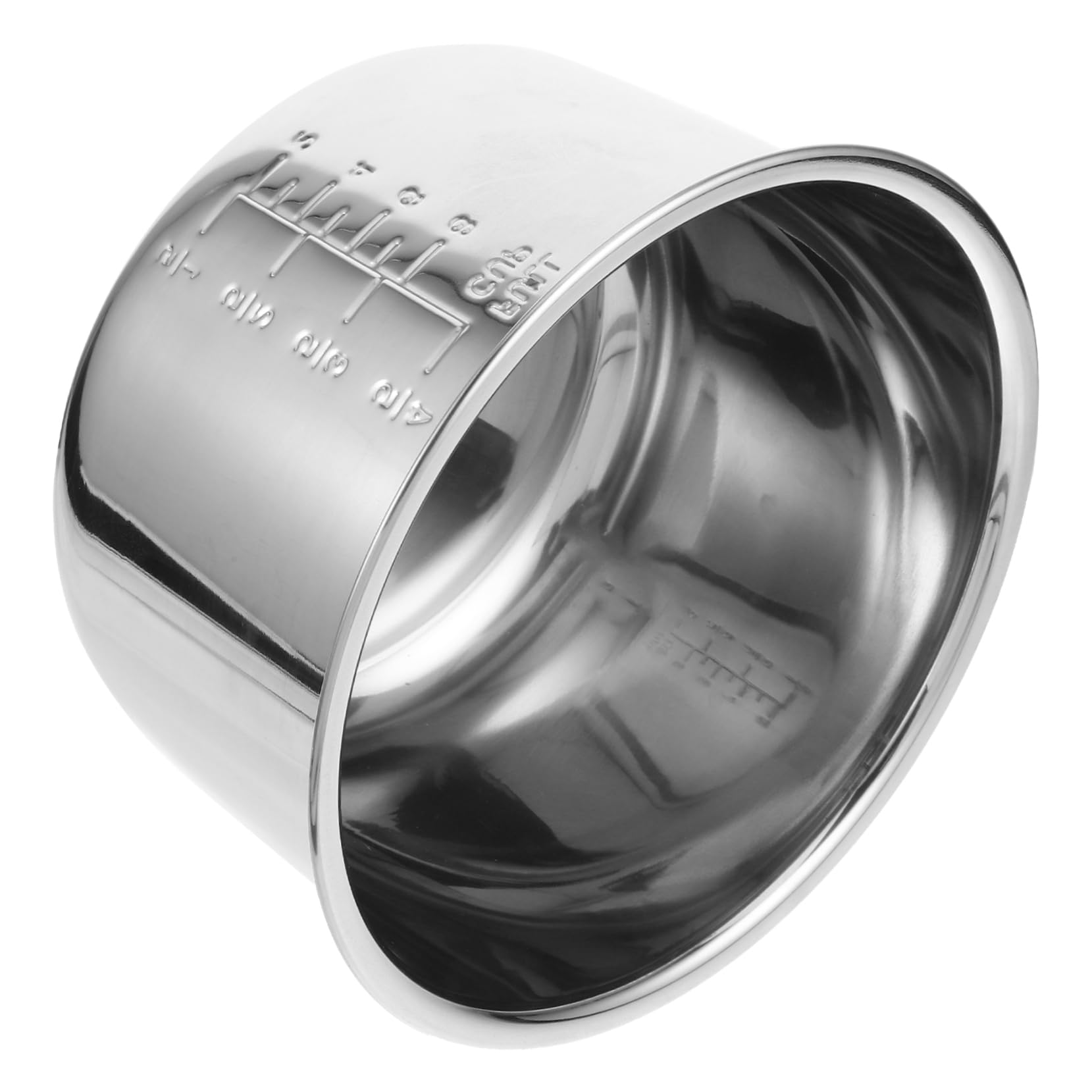 Mikinona Household Electric Cooker Inner Pot Stainless Steel Replacement Pot for Rice Cookers and Pressure Cookers Sturdy and Practical Accessory for Cooking and Meal Prep