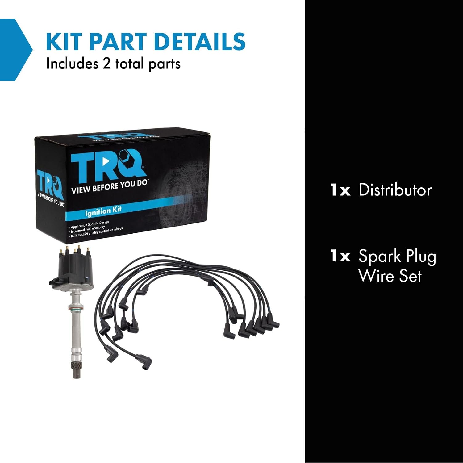 TRQ Ignition Kit 2 Piece Compatible with 1994-1995 Chevrolet C1500 C2500 K1500 Suburban K2500 K3500 Tahoe 1994-1995 GMC C1500 K1500 Yukon
