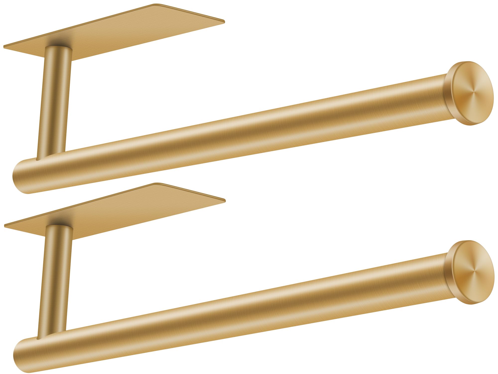 2nd Gen Paper Towel Holder Under Cabinet No Drilling, [More Studry] Self Adhesive or Drilling Paper Towel Holder Wall Mount for Kitchen, RV, [Fit Mega PapAer Towel Roll] SUS304 Stainless Steel