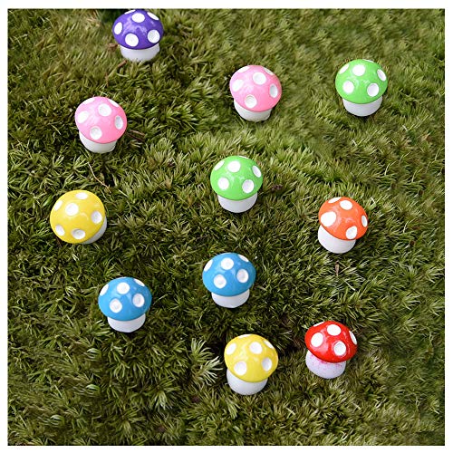 Tophappy 100Pcs Miniature Fairy Garden Ornaments Kit Set, Ladybugs,Mushrooms, Flowers With Tools For Diy Fairy Garden Décor #TOP4