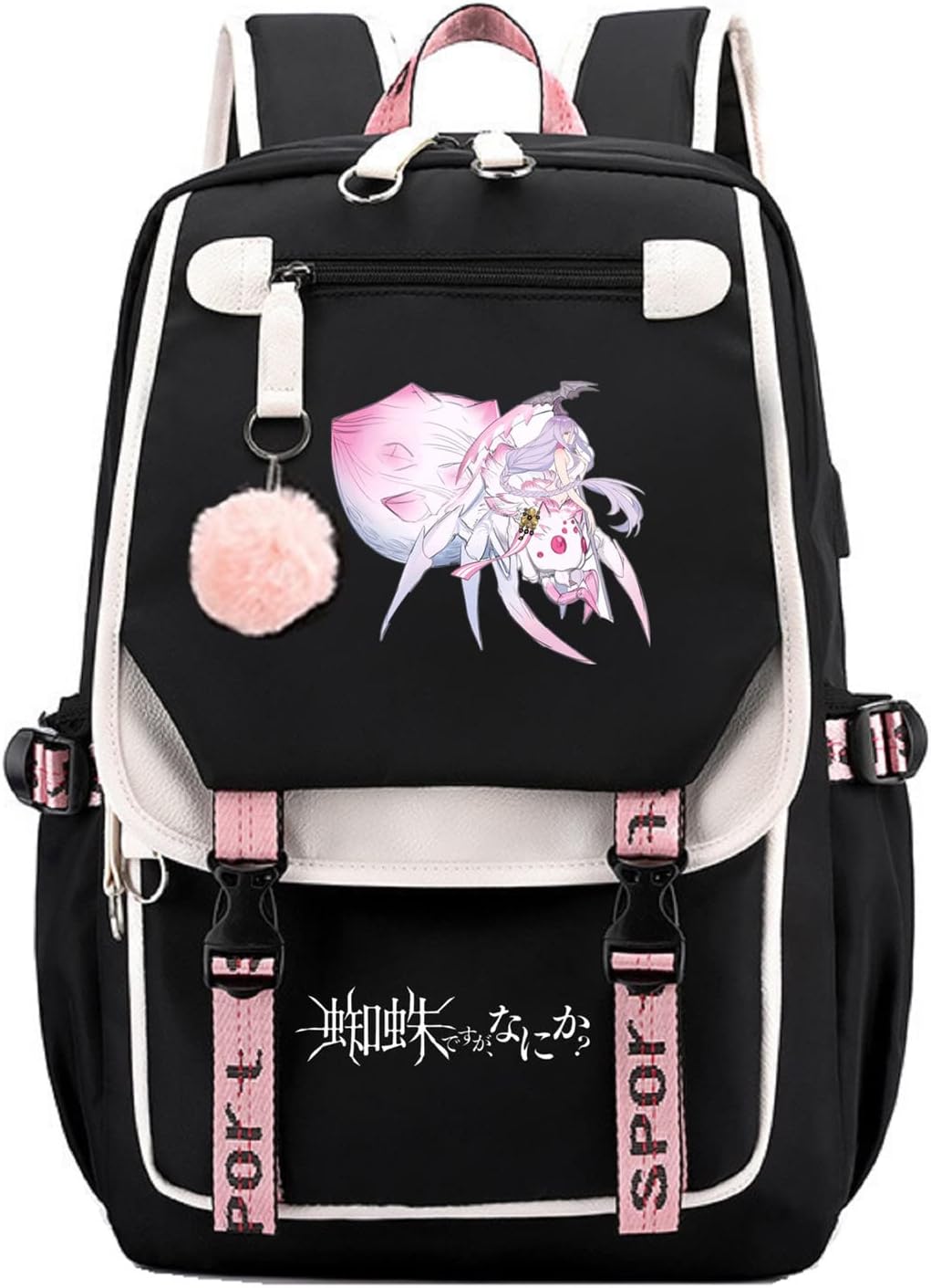 ISaikoy Anime So I'm a Spider, So What? Backpack Shoulder Bag Bookbag Student School Bag Daypack Satchel B5