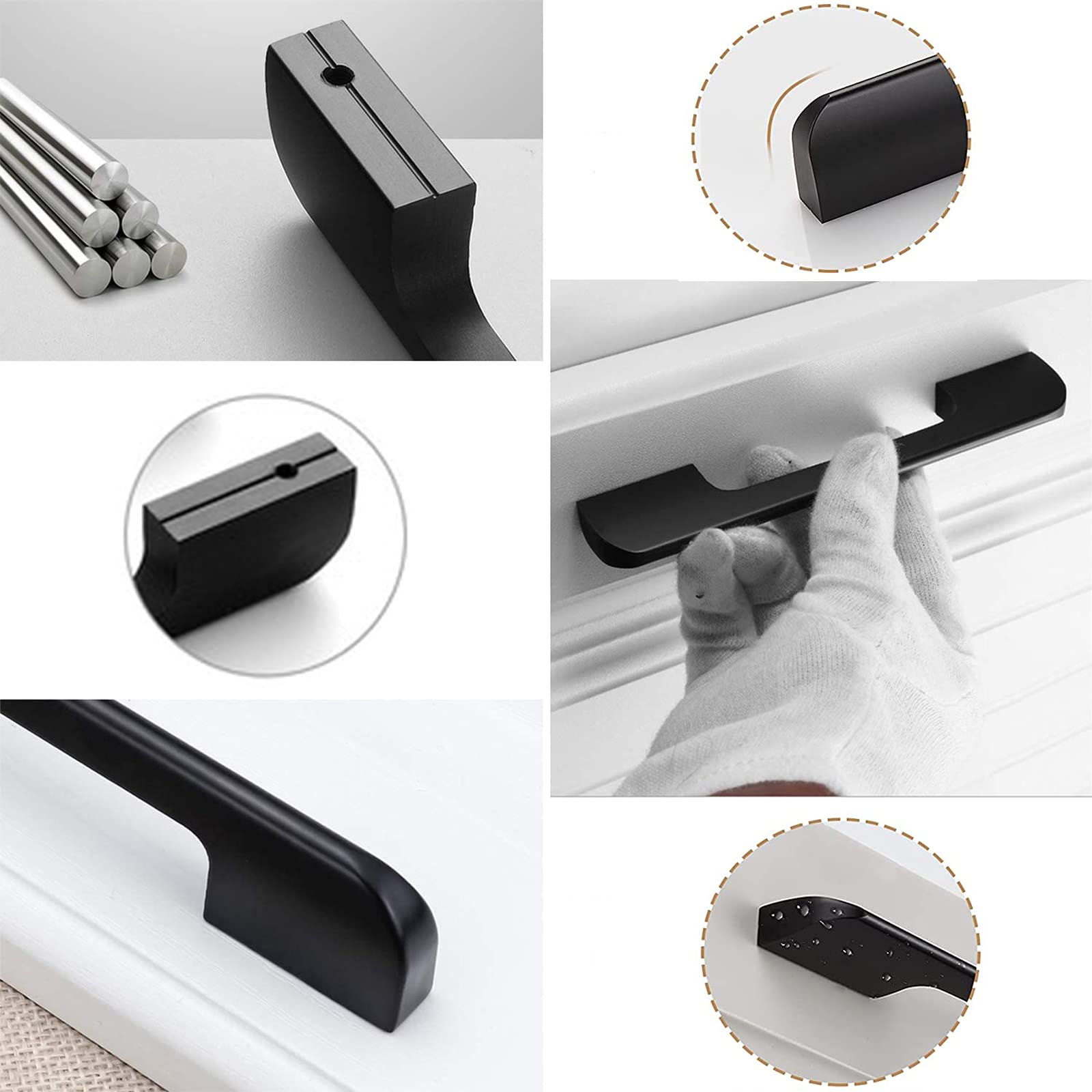 Brateuanoii 4 Stuks Zwart Matte Handgrepen Meubelgrepen, 128 Mm Gatafstand, Zwarte Aluminium Meubelgrepen, Moderne Kastgrepen, Kastgrepen, Ladegrepen, Voor Vervanging Van De Handgreep Van De Kastdeur Brateuanoii 4 Stuks Zwart Matte Handgrepen Meubelgrepen, 128 Mm Gatafstand, Zwarte Aluminium Meubelgrepen, Moderne Kastgrepen, Kastgrepen, Ladegrepen, Voor Vervanging Van De Handgreep Van De Kastdeur