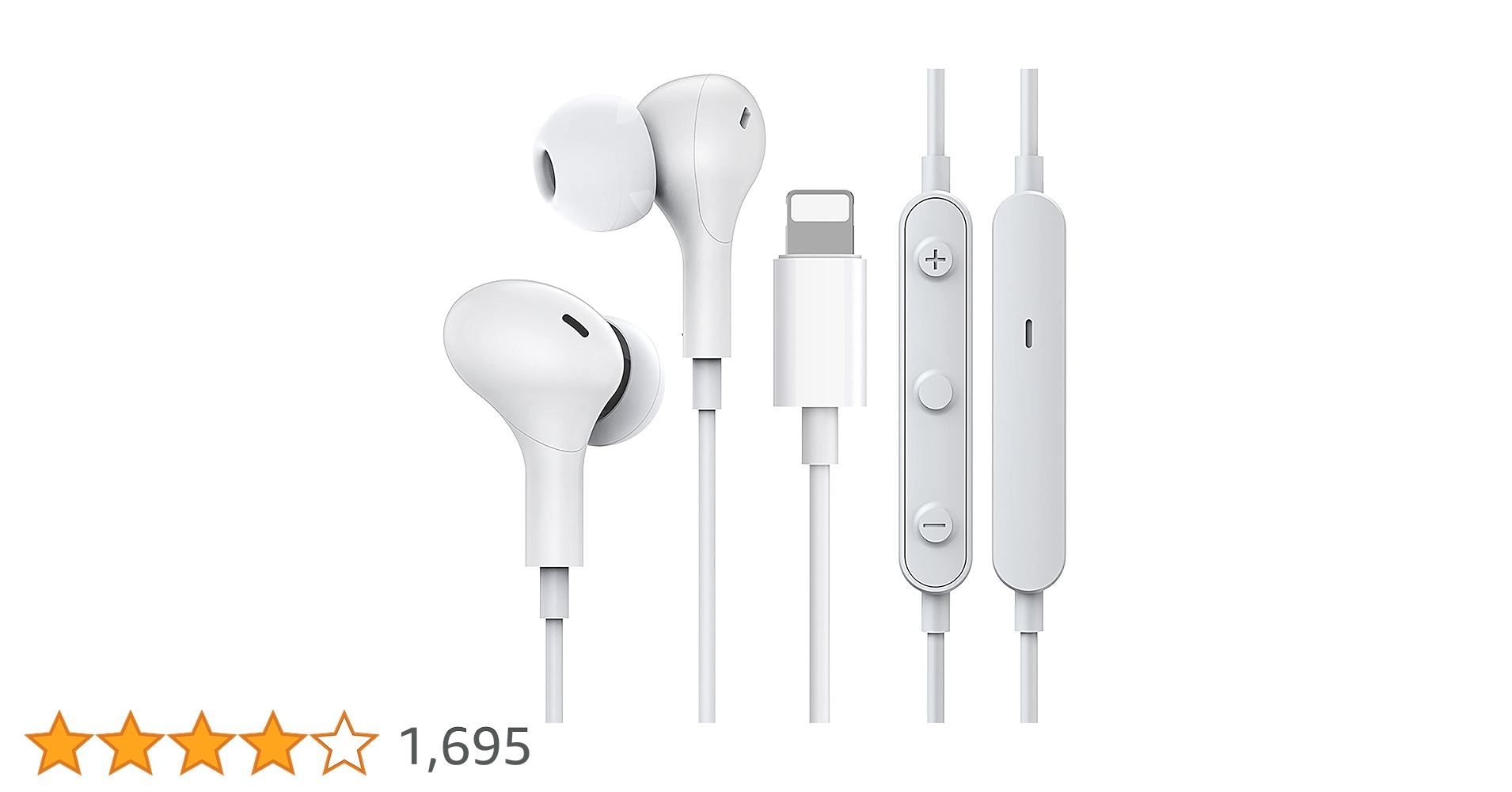 Amazon.co.jp: 【2022 MFi正規認証品】iPhone イヤホン lightning 有線