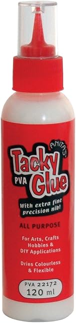 Anita's 120 ml Tacky Poly Vinyl Acetate Glue, White