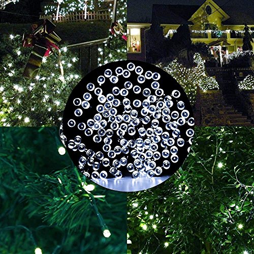 Fairy Lights Outdoor String Lights 33Ft 100 Led With Memory Modes Controller, Extendable Christmas Lights Decorations For Wedding, Christmas, Valentine, Patio, Indoor Outdoor (Black Wire - White) #TOP3
