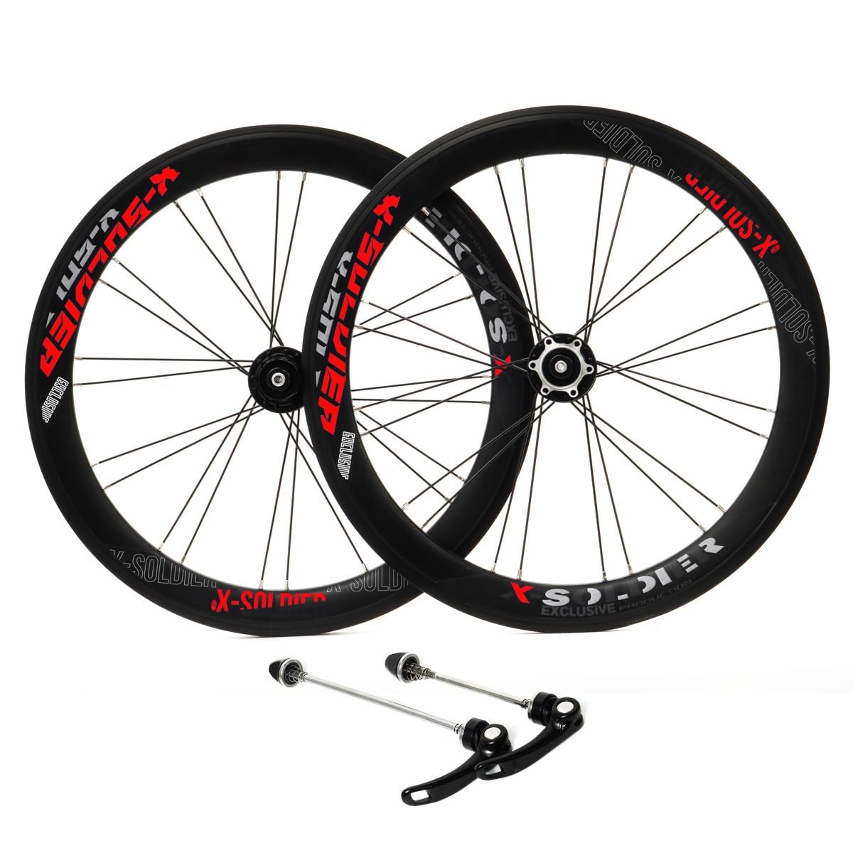 Amazon.co.jp: 折りたたみ自転車ホイールセット 20インチ ディスク/V
