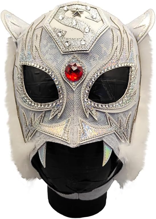 WRESTLING MASK KID JAPAN LUCHADOR WRESTLER MASK LUCHA LIBRE MEXICANA MASK Pure White