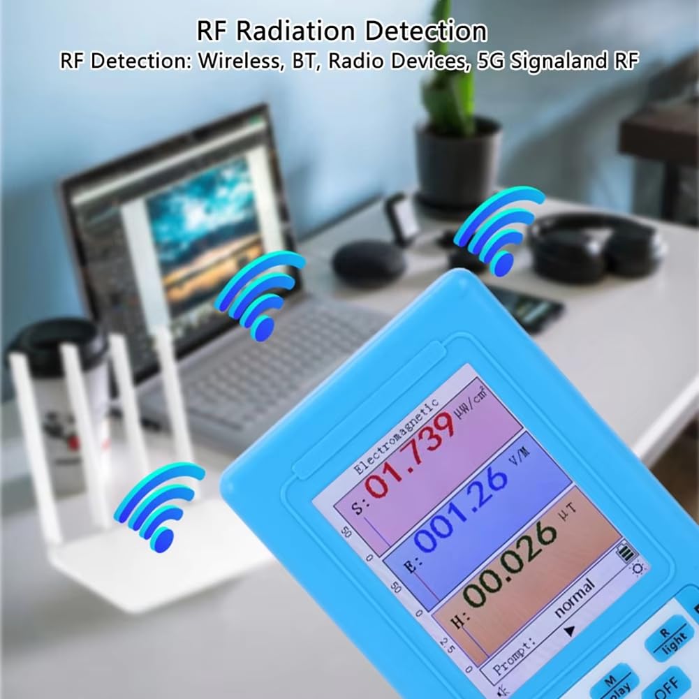 BR-9A - Detector de radiación electromagnético portátil, instrumento de medición EMF, monitor dosímetro de radiación de alta precisión