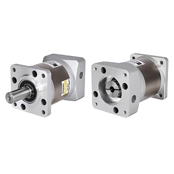 Ratio 201 Planetary Gearbox for Nema 23 Stepper Motor 60-90mm | Planetary Reducer for 57 step motor Backlash 20 arcmin Input Shaft 31mm 10mm incl. 2 Plug 4 Screw 1 Key CNC 3D Printer Lathe