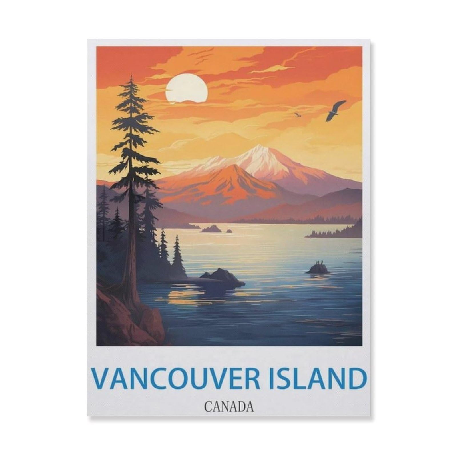 Vancouver Island Canada，Tin Sign Metal Tin Sign/Metal Plaque Tin Sign Metal Sign(20x30cm）8x12 inch-EF5