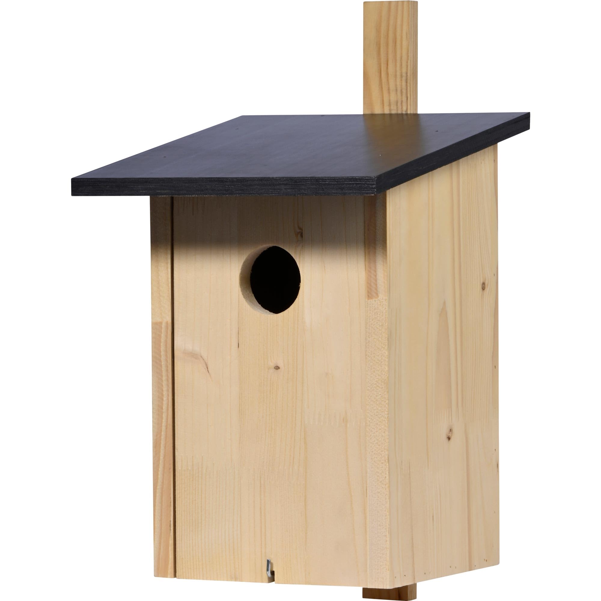 dobar® Klassischer Nistkasten für Stare und Spechte - Vogelbrutkasten zum Aufhängen - 22 x 25 x 32 cm - Natur