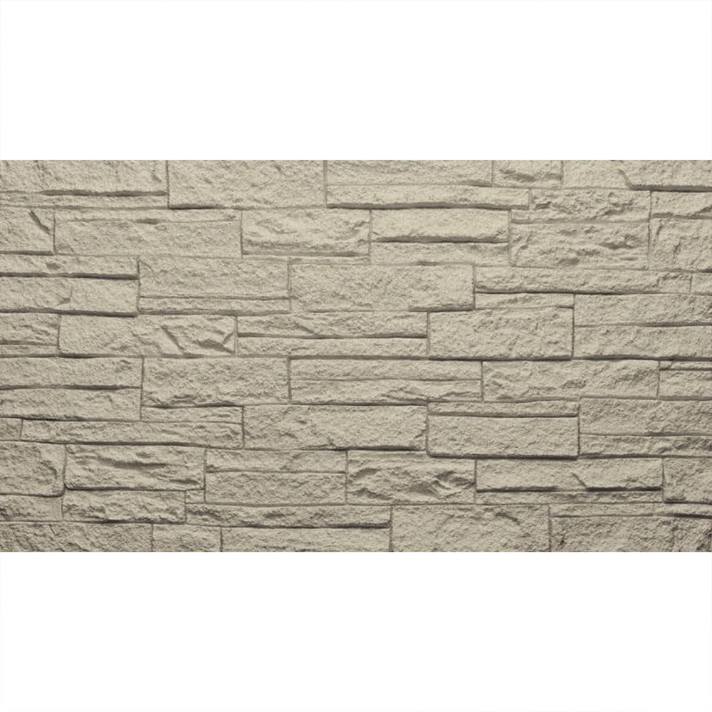 Paneles decorativos 3D pared PU efecto piedra ladrillo, revestimiento placas de 120x60x2,5 cm