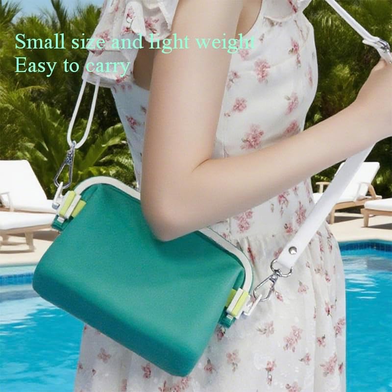 Small Waterproof Bag Swimming Bag Used for Beach and Water parks, Food and Cosmetics Silicone Storage Bags