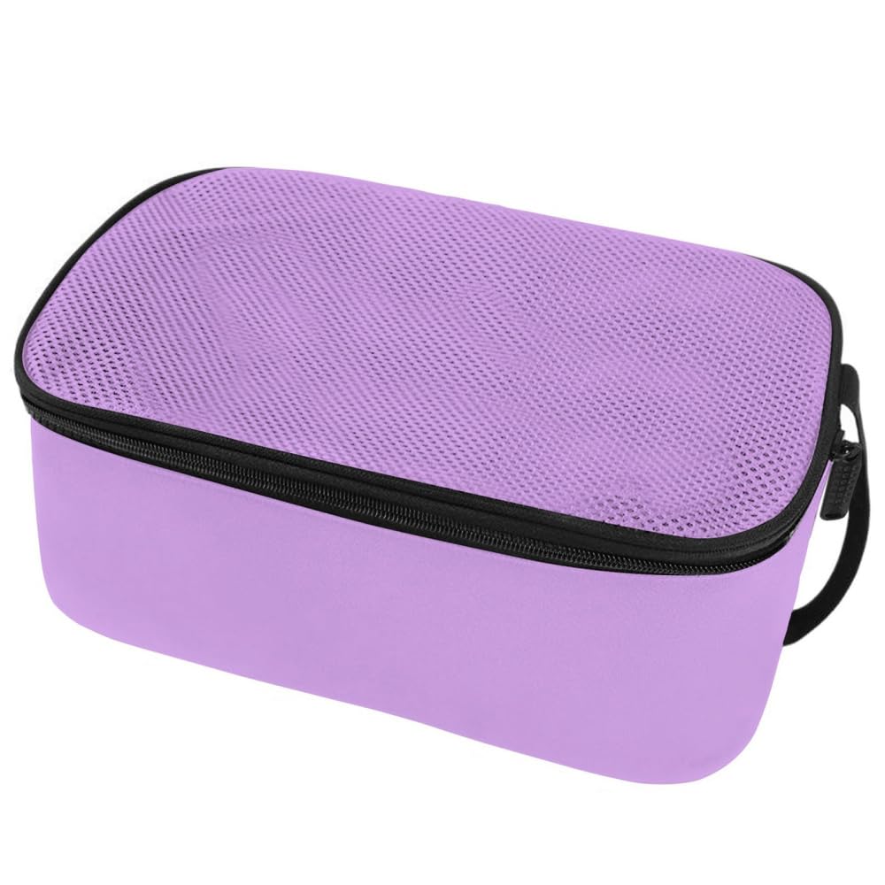 Golf-Schuhtasche, Sportschuh-Tragetaschen mit Belüftung, tragbarer Fußballschuh-Organizer für Reisen, Sport, Damen und Herren, Violett, Klassik