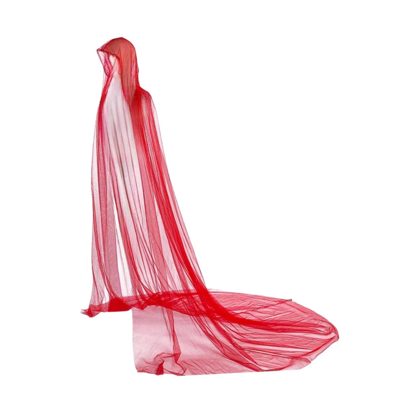 Cape Médiévale Douce pour Les Célébrations de Mariage, Rouge