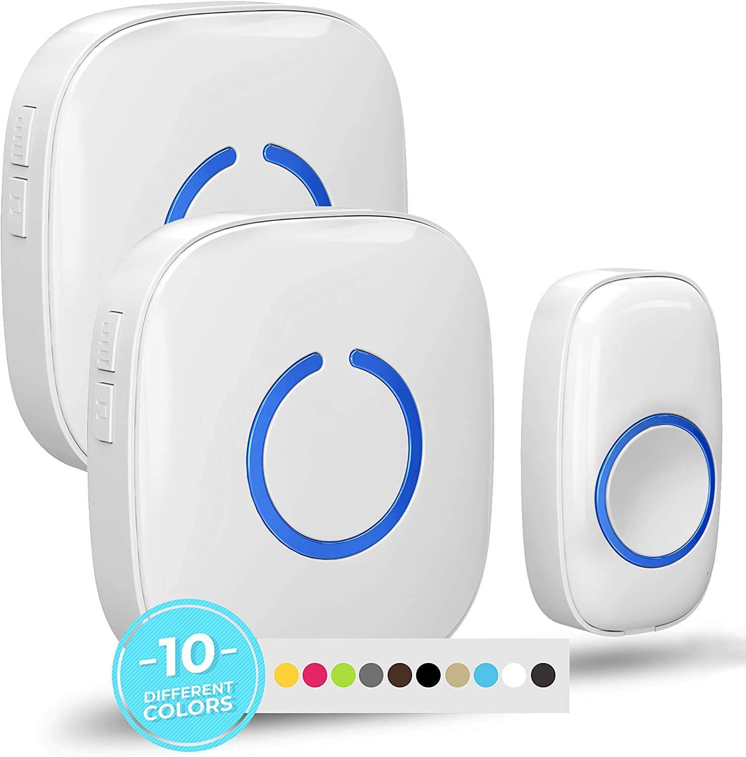 Buy SadoTech Wireless Doorbell for Home 1 PushButton Ringer & 2