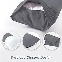 Vista 5 de DOWNCOOL Almohada de cuerpo completo de lujo con funda de fibra - Almohada corporal ultra suave para dormir - Almohada de cama larga transpirable