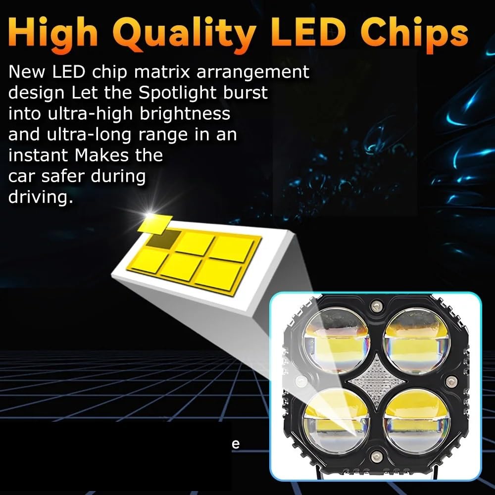 Światło Do Jazdy Reflektory motocyklowe Reflektor Led motocyklowy Hi/lo Beam Moto Światło przeciwmgielne 120W