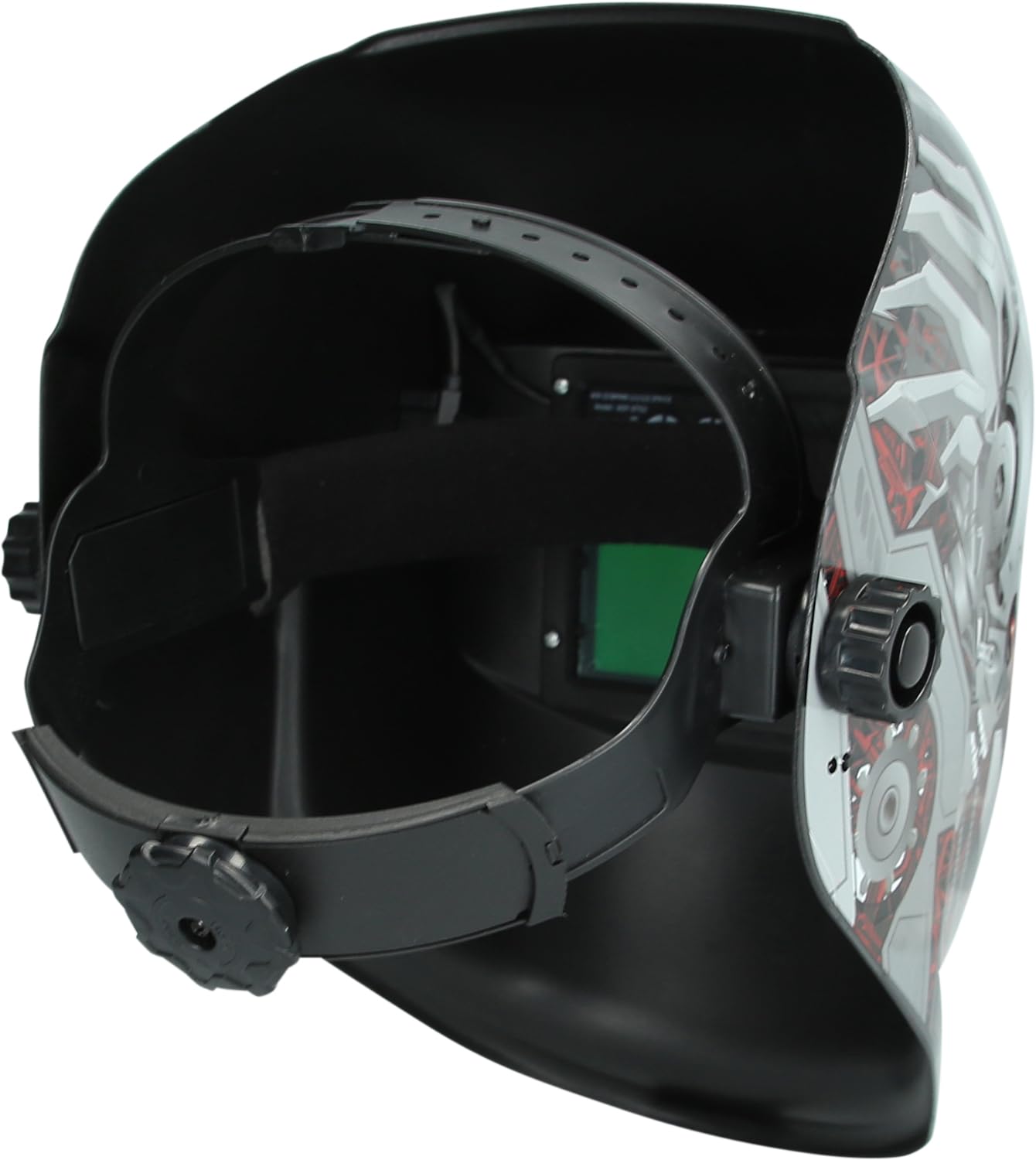 KS Tools 310.0195 Schweißer-Schutzhelm, Steel-Design