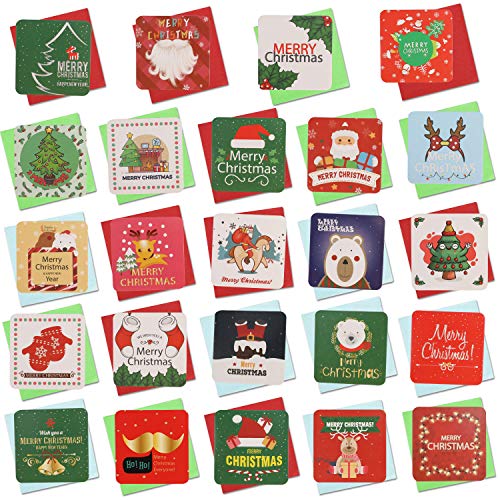 Cartes de Noël et enveloppes Konsait fourniture fête hiver carte vœux vierge 144 pièces