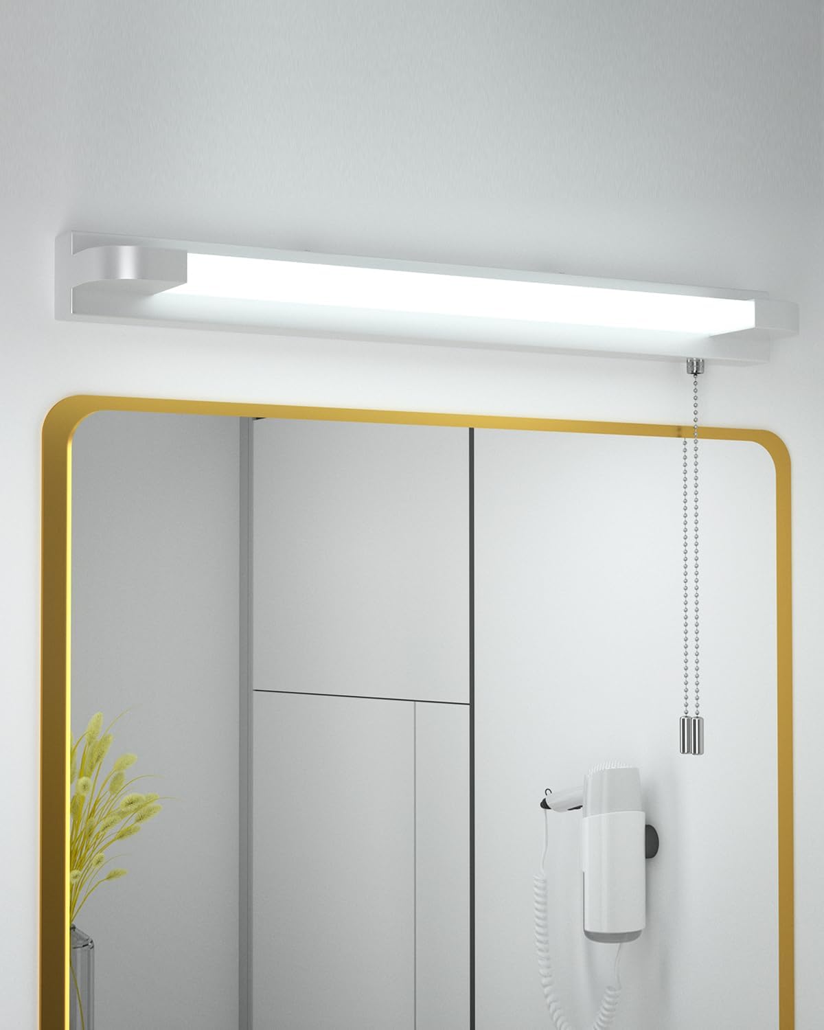 Bonlux LED Bathroom Mirror Light with Pull Cord Light Switch 7W