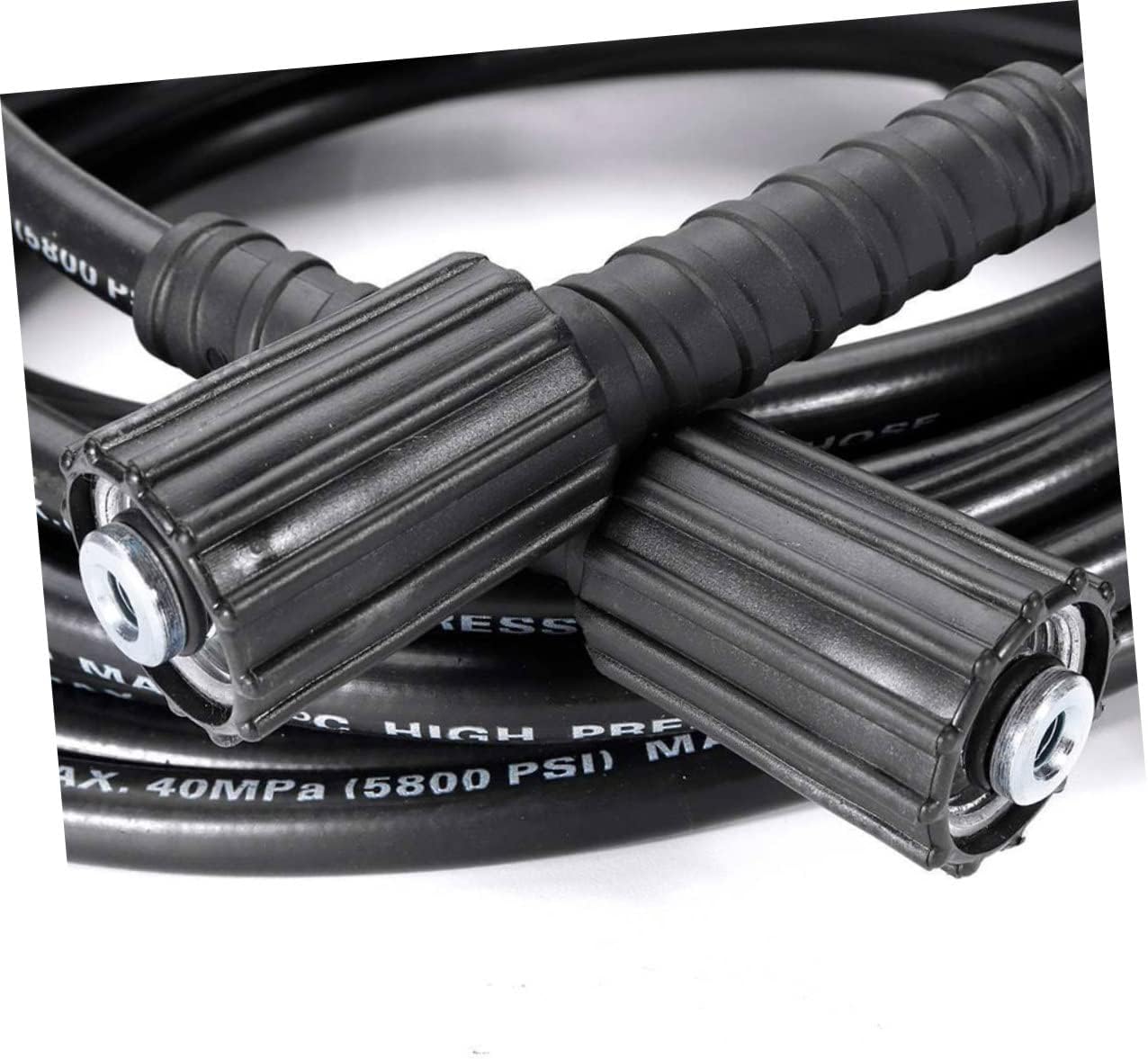 HANABASS 10m Dual Pump Washing Machine Hose High Pressure Car Wash Pipe Long Rubber Female Fitting