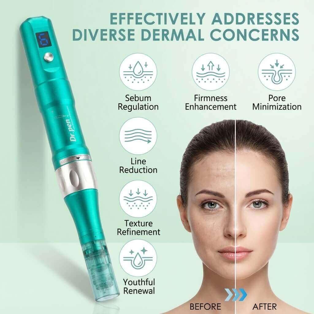 Dr. Pen - Cartucce di ricambio A6S, 15 pezzi, 11 pin, per contatto con superfici bilanciate e cura cosmetica quotidiana, uso viso e corpo a casa o in salone di bellezza, sterili monouso, compatibili