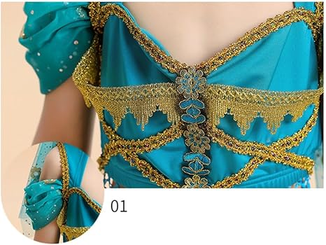 Amazon.co.jp: [Sevenara] ジャスミン風 コスプレ 子供 プリンセス