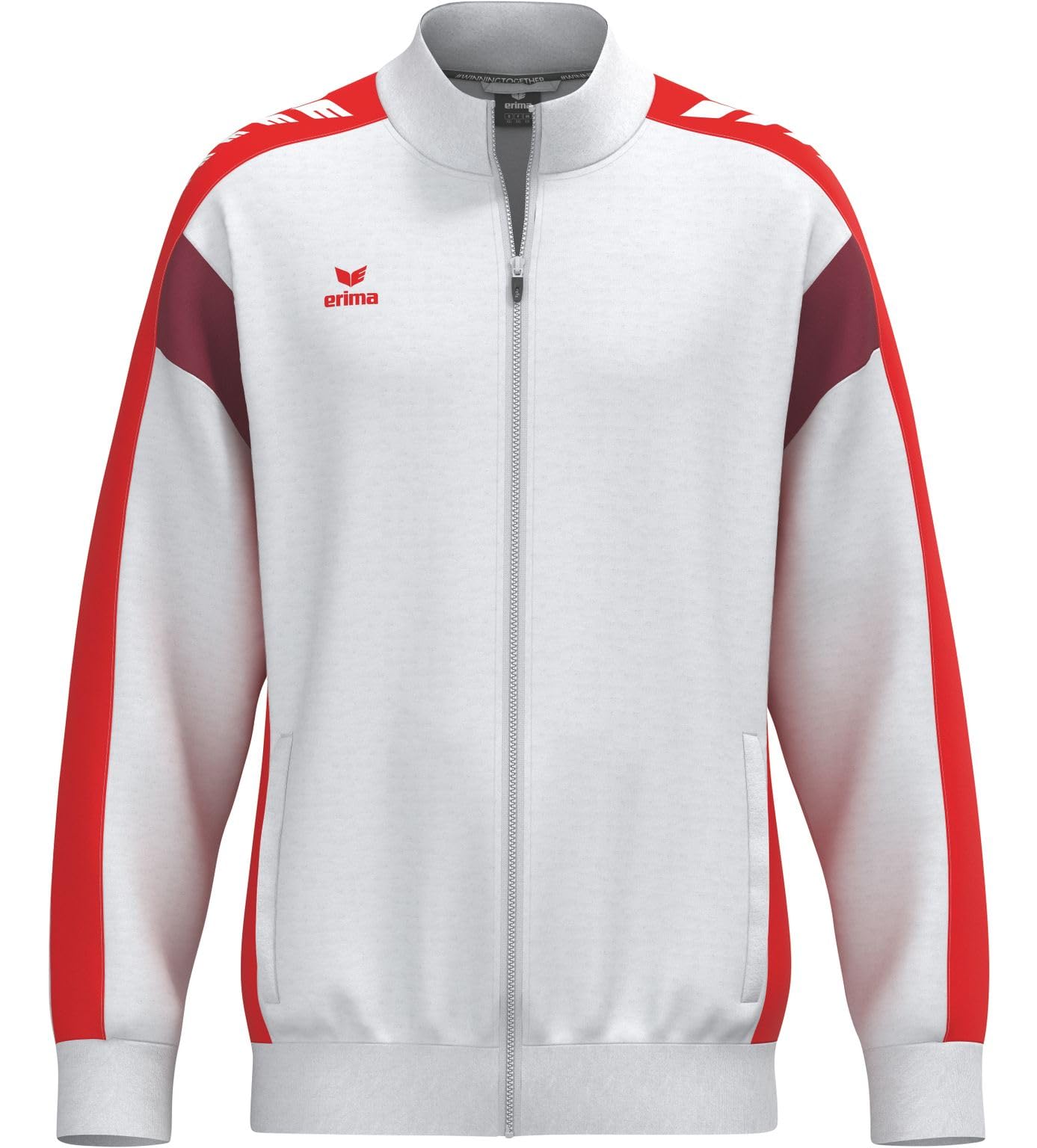 Erima Unisex Kids Celebrate 125 Training Jacket (1032599), white/red, 128