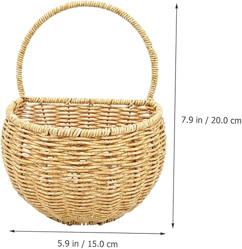 Miniatura 9 de HANABASS 3 unids frutas hechas a mano tejida a mano Produce Pot Flor Patata Montaje en la pared Cesta de verduras Despensa Cebolla Cuerda Hamaca