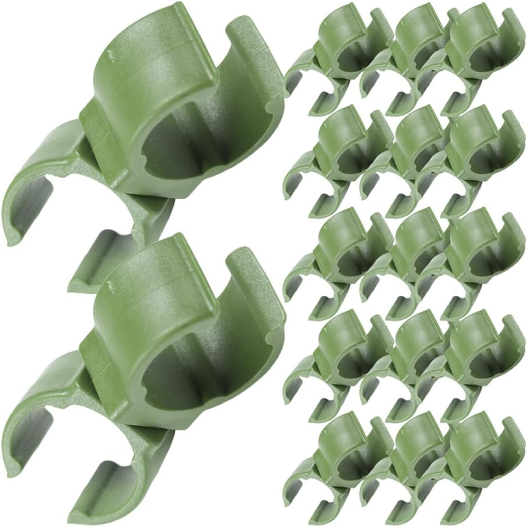 Alipis Garden Support Buckles 50pcs PP Green Plant Climbing Connectors