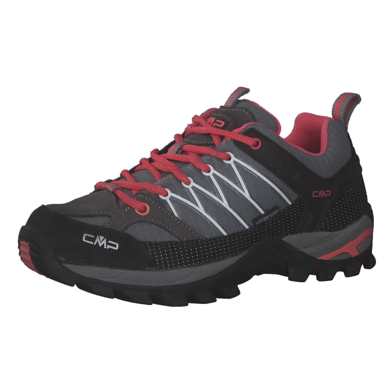 Cmp Women's Gris Low Hiking Trainers For Rigel Waterprof