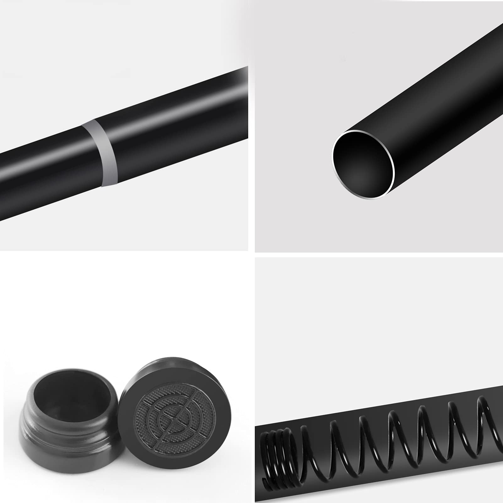 tringles à rideaux sans perçage, Tringle de douche télescopique en acier inoxydable, tiges de séchage for salle de bain et chambre à coucher, noir ou blanc (couleur : blanc, taille : 70 cm-120 cm) (C