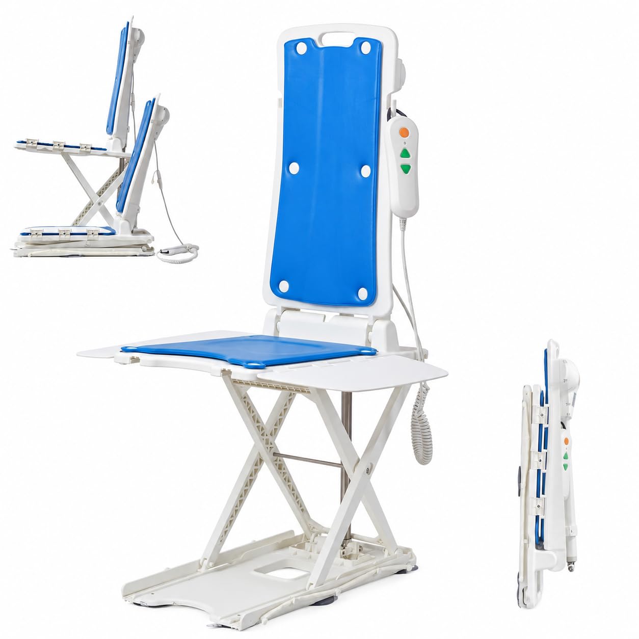Elektryczny fotel podnoszący 136 kg – 50 cm od podłogi do stania, przenośny podnośnik pacjenta 13 kg, dla osób starszych i opiekunów