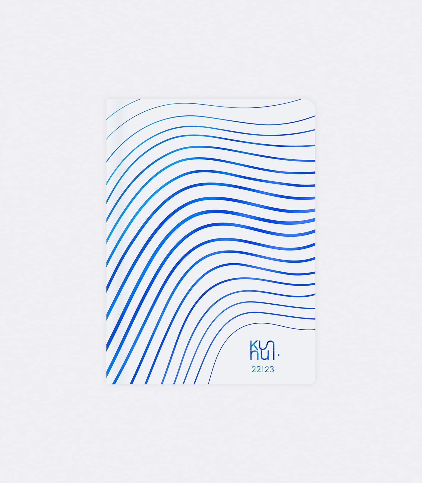 Agenda 2022 2023 - Cuero Regenerado - Arctic Waves - Día Página - Tamaño A5-15 X 21 Cm - Idioma: Español - Inglés - 2 Cintas De Registro Y Pegatinas – Kunnui