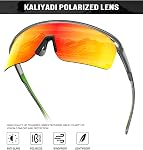 KALIYADI Polarized Sports-Sunglasses Men Cycling-Sunlasses: Lightweight Running Sun Glasses UV400 Protection Golf Fishing
