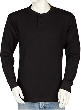 Heavyweight thermal henley Outlet
