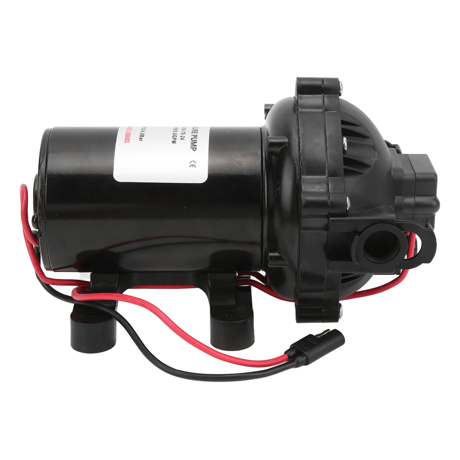 Keenso Pompa do Mycia Pokładu 24 V, 5,0 GPM, 70 PSI, Głowica o Wysokości 137,8 Stopy, Wielopoziomowa Ochrona Przed korozją, z funkcją Samozasysania i Gumowymi Nóżkami Montażowymi, do
