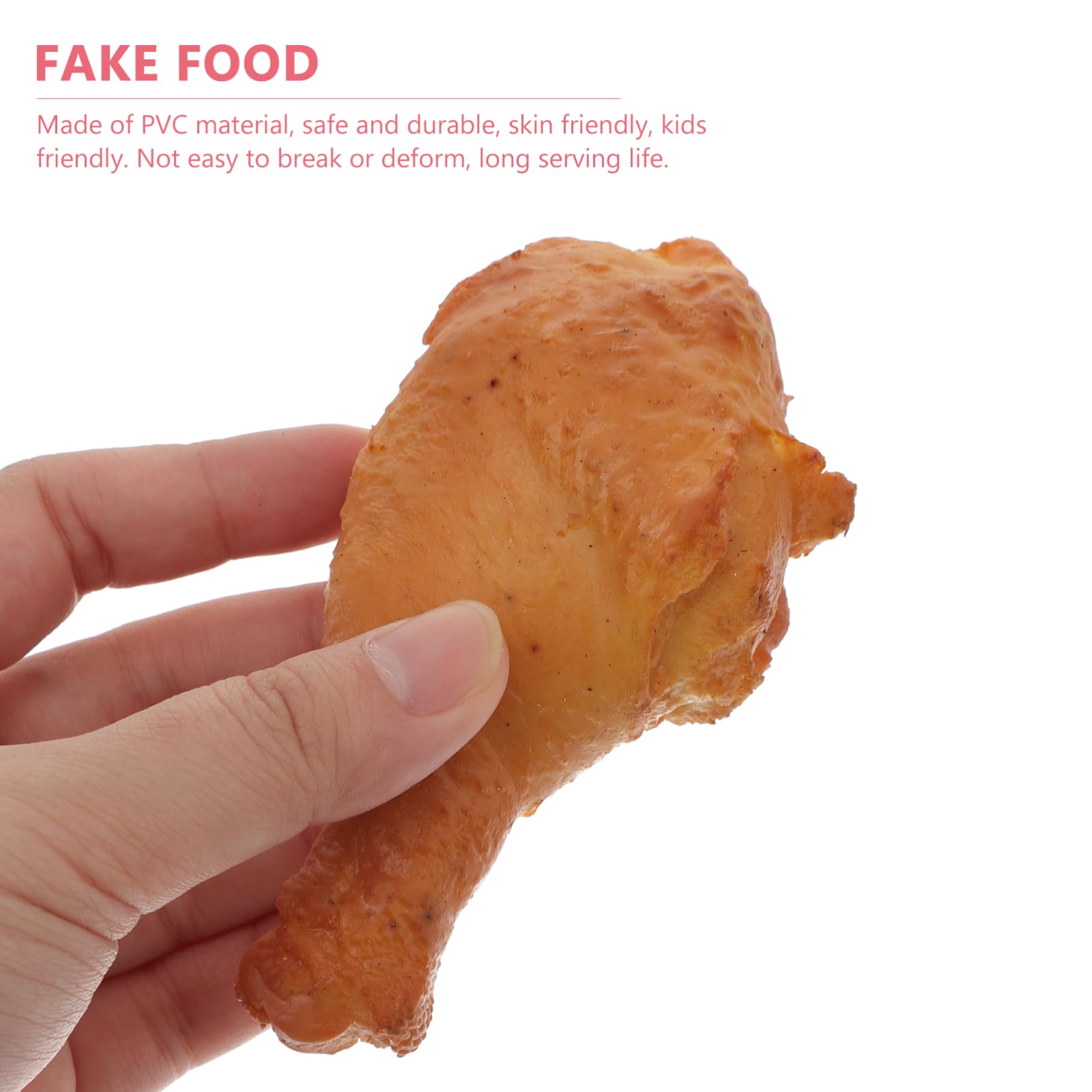 Garneck Realistic Fake Chicken Leg Model Simulation Food Prop for Halloween Photography and Display Funny Design for Adults Lifelike Chicken Legs Decoration