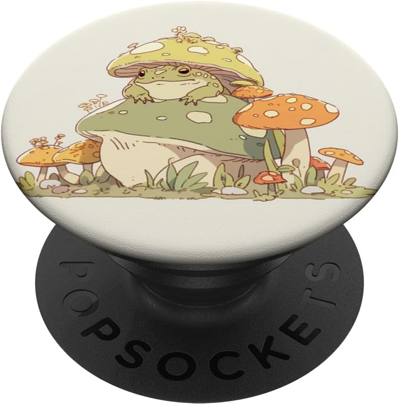 Cute Frog With Cowboy Hat PopSocket - Cottagecore Aesthetic Phone Grip