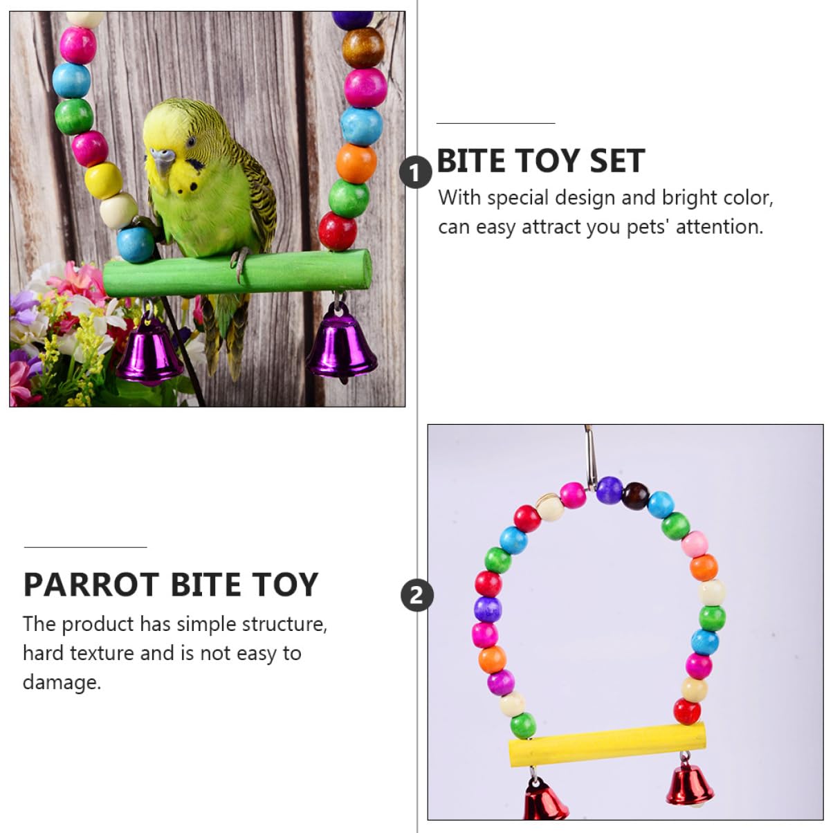Jouets À Mordre pour Perroquets Fournitures pour Animaux De Compagnie Ensemble De Jouets À Mâcher pour Oiseaux Jouet Compact pour Oiseaux Jouet pour Le Plaisir