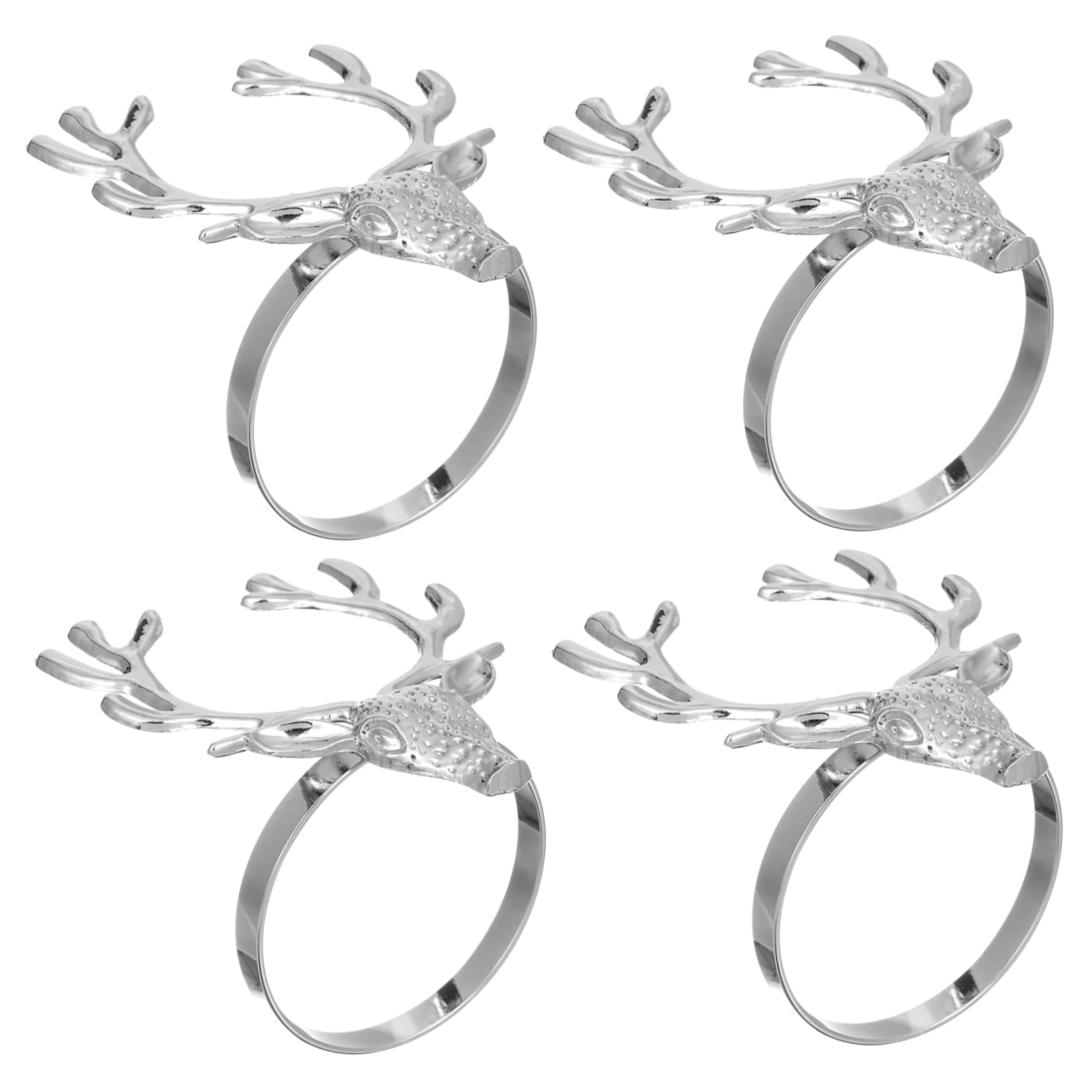 OUNONA 4pièces Attache-Serviettes de Noël Alliage de Serviette Décoratif pour Table à Manger Accessoire de Table Original