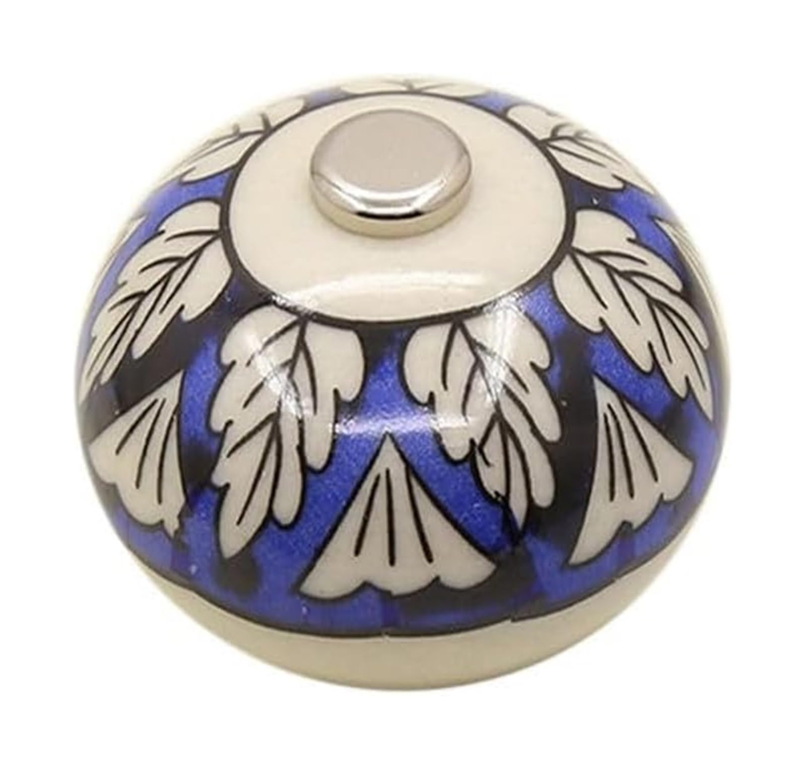 Opeximatun Drawer Knobs, Ceramic Pumpkin Knob Pastoral Single Hole Wardrobe Drawer Hardware with Screw(D)