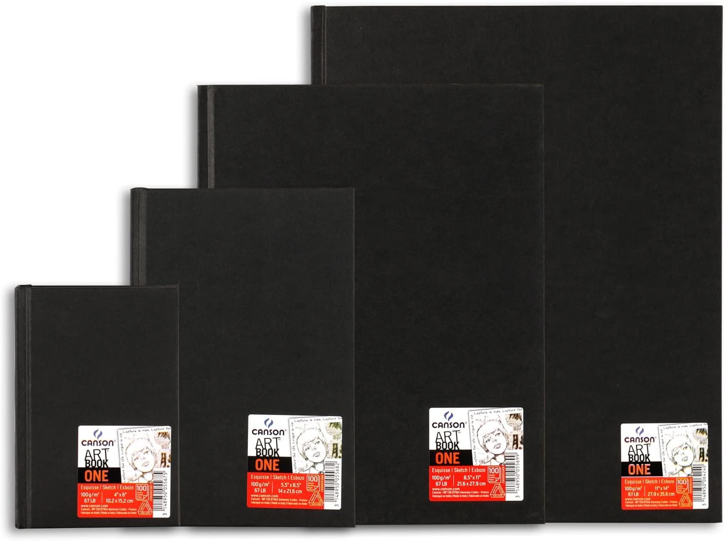 Canson Hardbound Sketchbook, Size 11 x 14 Inches (6424)