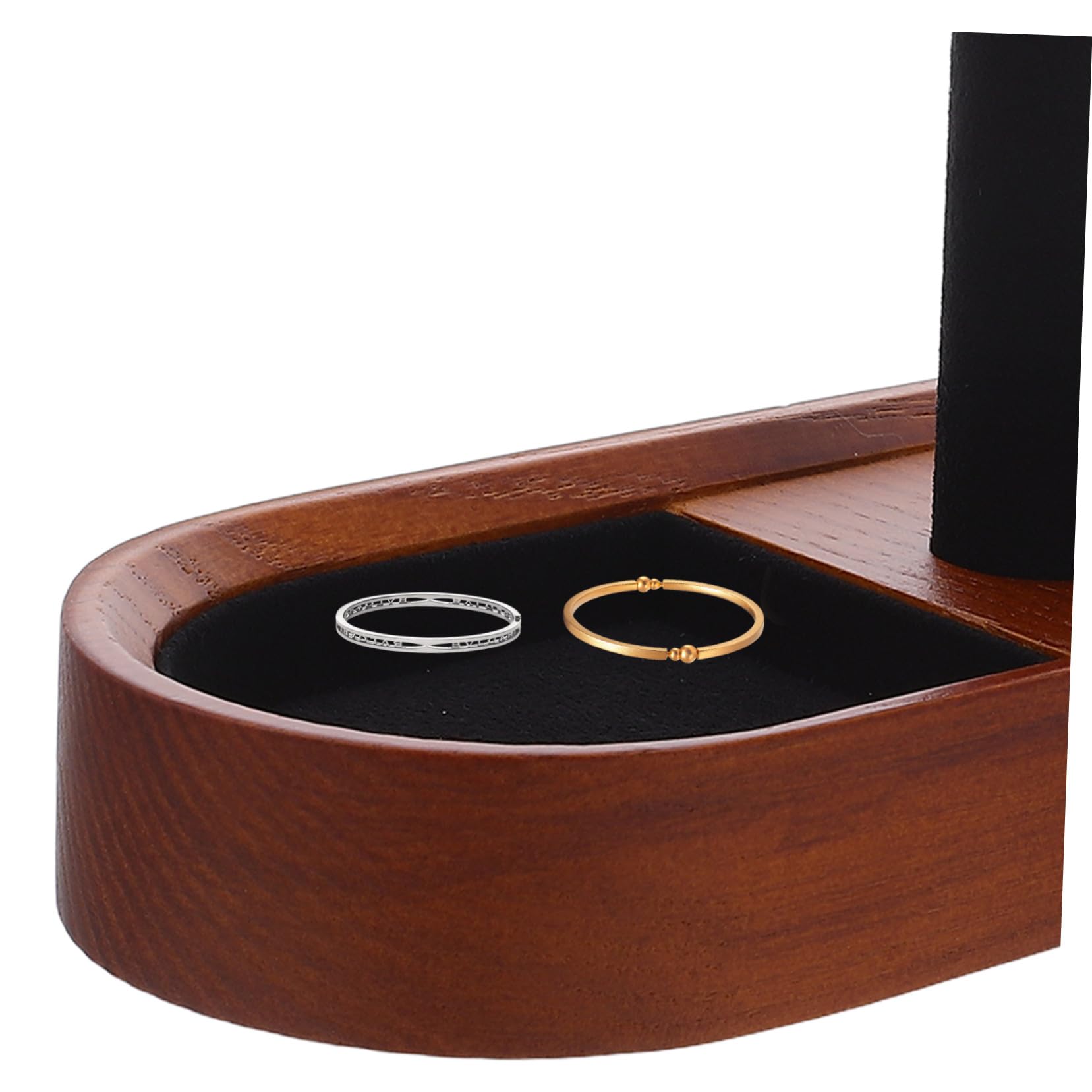 Expositor De Joyas De Madera Maciza Soporte Para Relojes Anillos Organizador De Bandeja Para Guardar Joyas Expositor De Madera Bandeja Para Gemelos Soporte Para